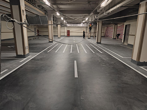 合肥車(chē)位劃線單位分析：45°斜車(chē)位轉(zhuǎn)彎半徑是多少？